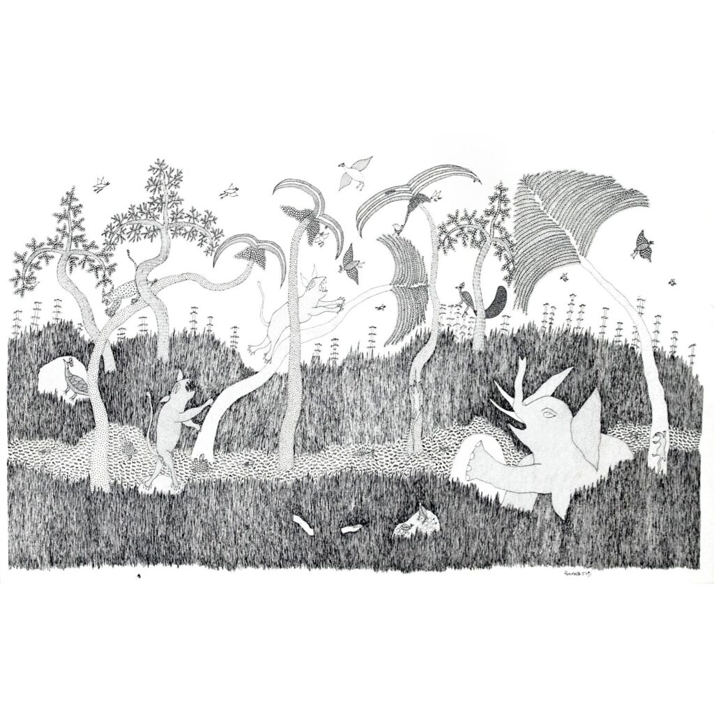 Illustration Forest Scene Different Animals Stock Vector (Royalty Free)  111722798 | Shutterstock